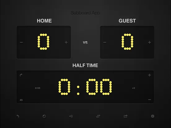 Captures d'écran de Subboard Football Scoreboard iPad 
