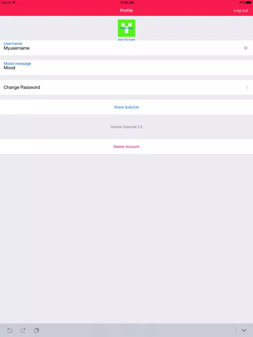 Subchat iPad  स्क्रीनशॉट