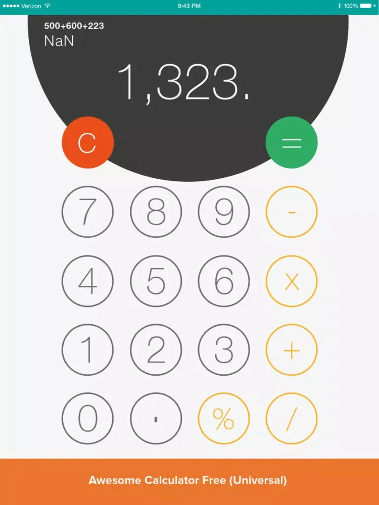Скриншоты Awesome Calculator Free Universal iPad 