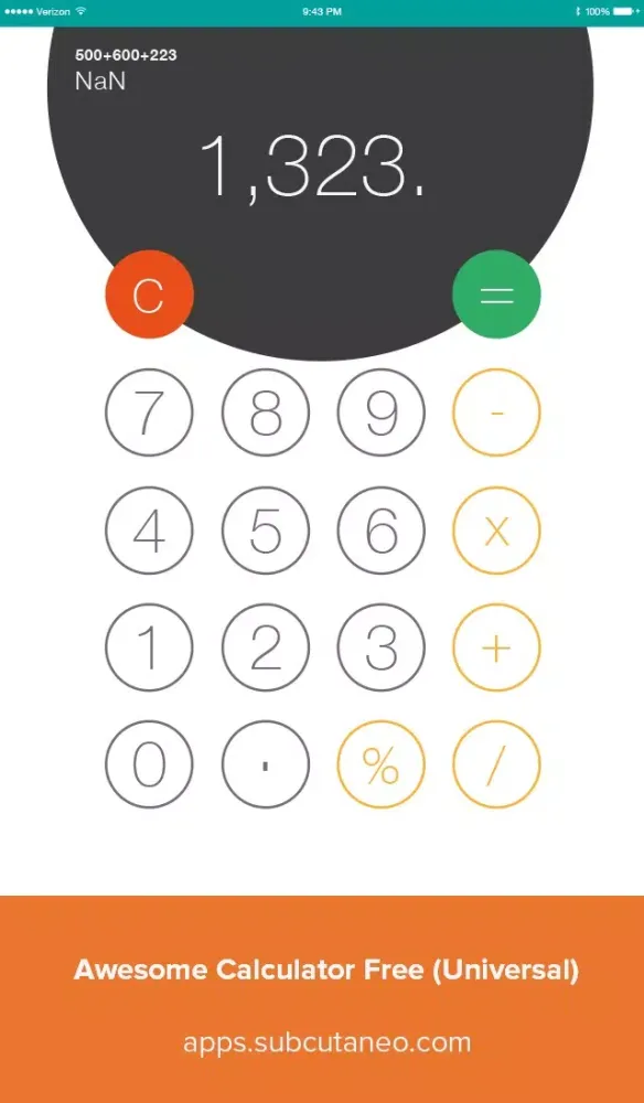 Скриншоты Awesome Calculator Free Universal