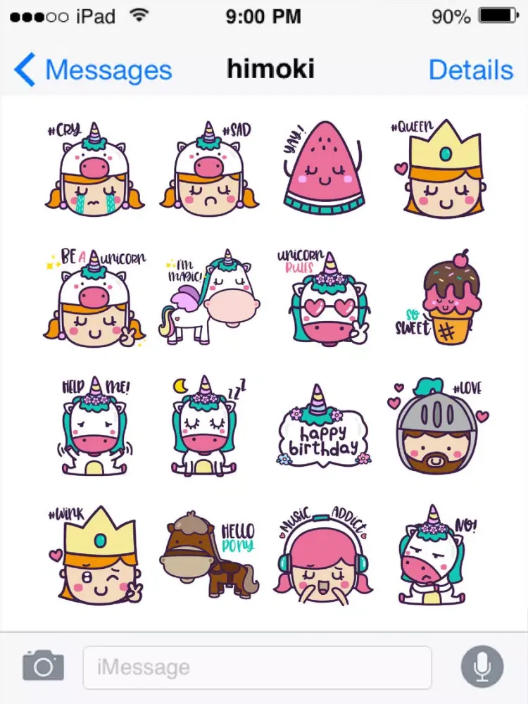 Ảnh chụp màn hình của Zoe's Unicorns iPad 