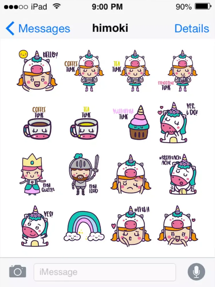 Ảnh chụp màn hình của Zoe's Unicorns iPad 