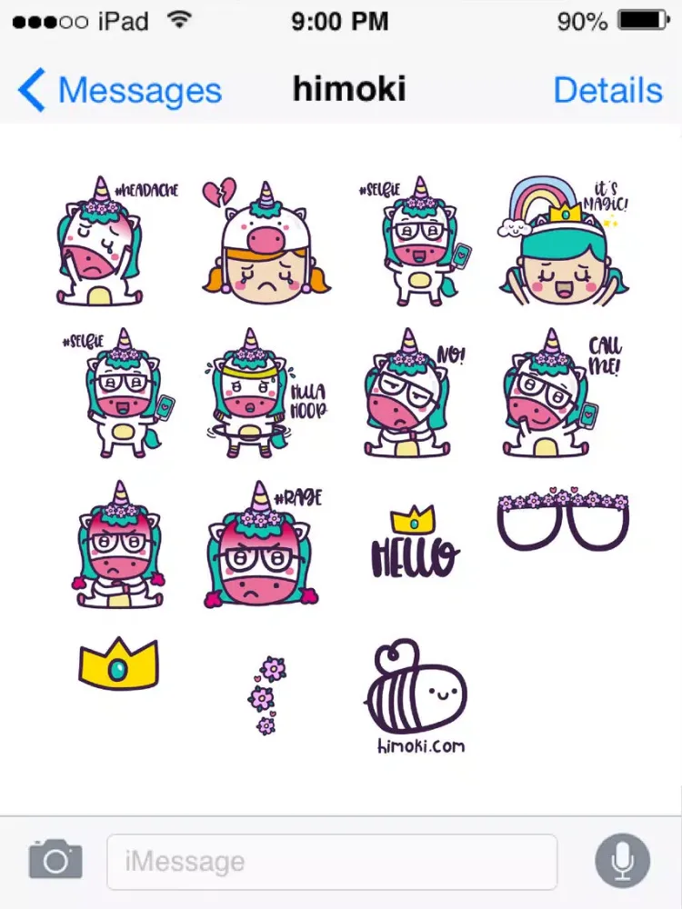 Ảnh chụp màn hình của Zoe's Unicorns iPad 