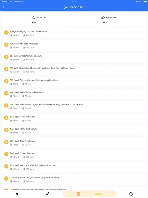 Capturas de tela do DİB Şube Müdürlüğü GYS 2023 iPad 