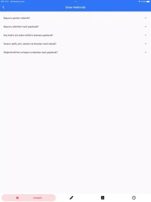 Capturas de tela do DİB Şube Müdürlüğü GYS 2023 iPad 