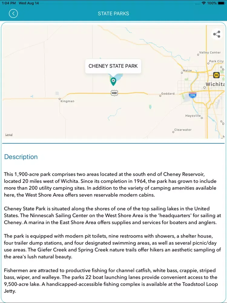 تصاویر Kansas State Parks- iPad 