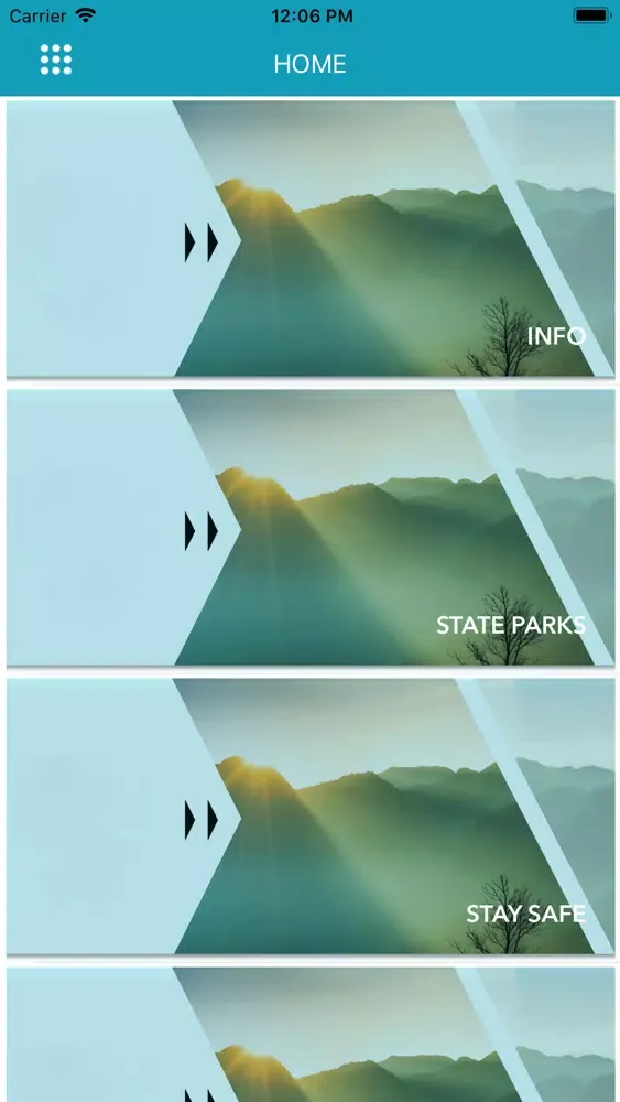 Tangkapan layar North Dakota State Parks_