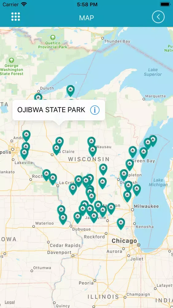 Wisconsin State Parks- Ekran Görüntüleri