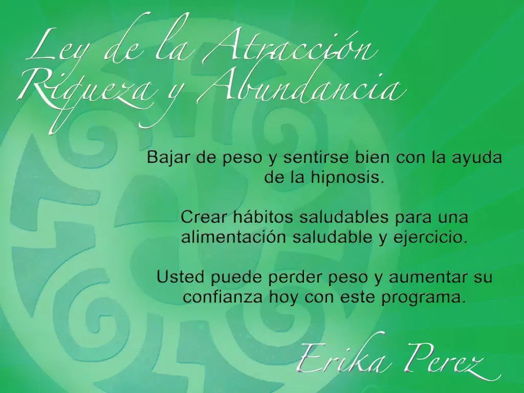 Ley de la Atracción Riqueza y Abundancia Hipnosis, Subliminal y Meditación Guiada por Erika Perez iPad  स्क्रीनशॉट