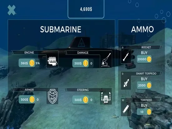 Capturas de pantalla de Submarine Simulator 2 iPad 