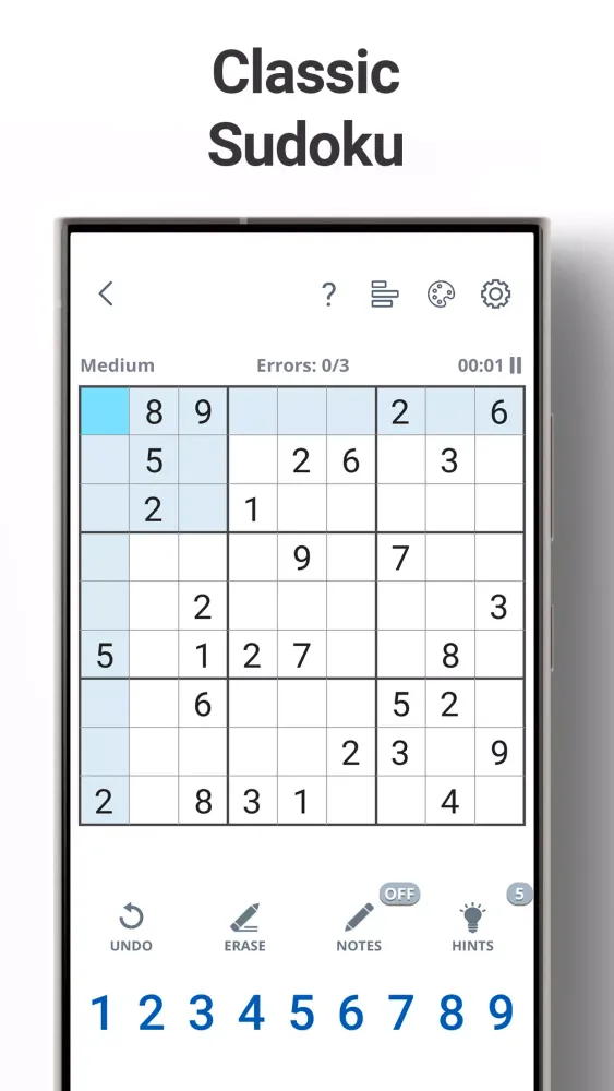 Sudoku Screenshots