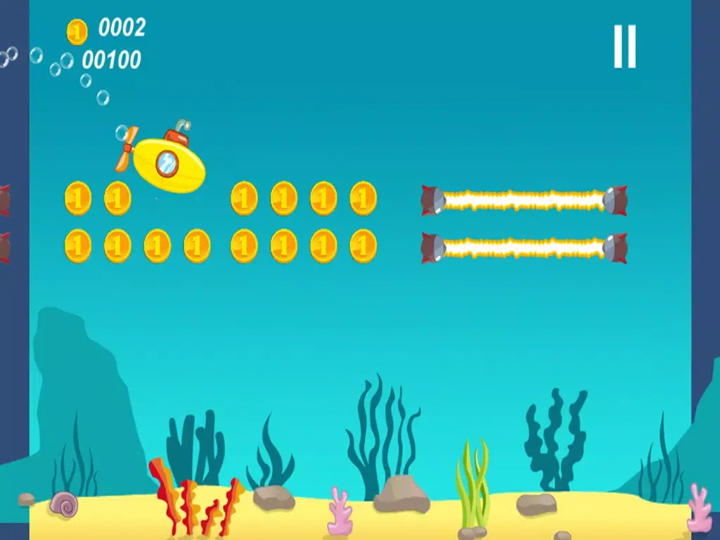 Submarine Dash!! iPad  스크린샷