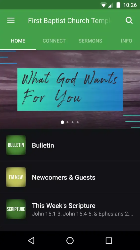 Capturas de pantalla de First Baptist Church Temple