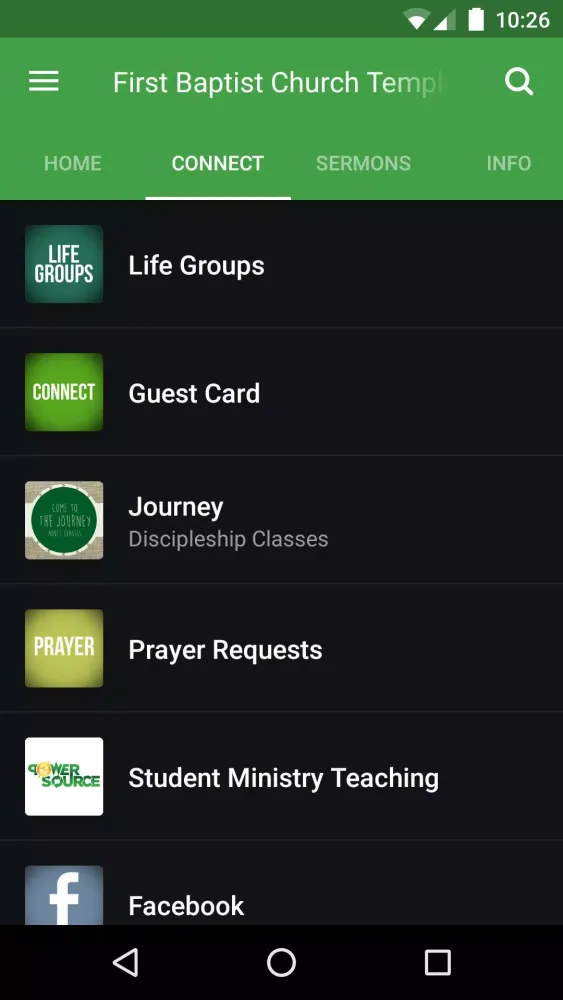 Capturas de pantalla de First Baptist Church Temple