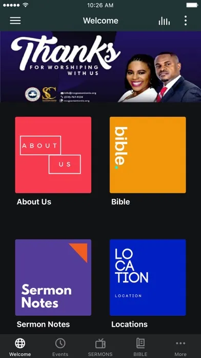 Tangkapan skrin RCCG Salvation Ctr San Antonio
