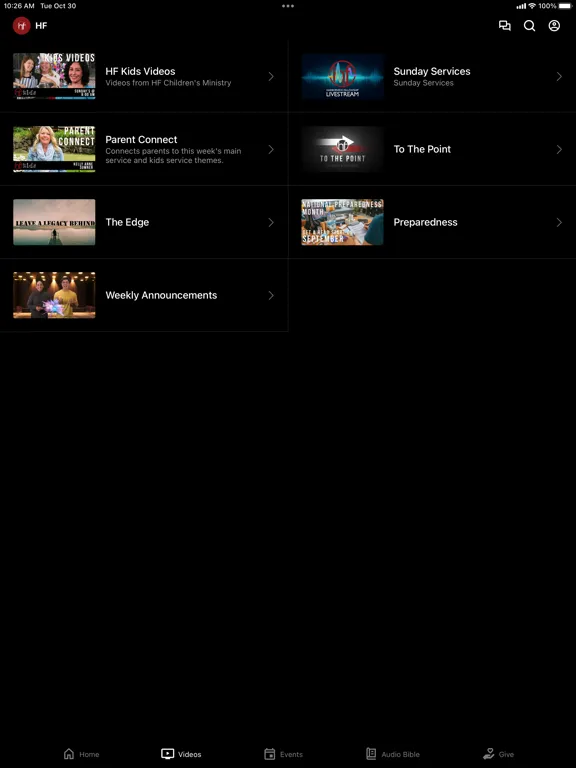 Harborview Fellowship iPad  Screenshots