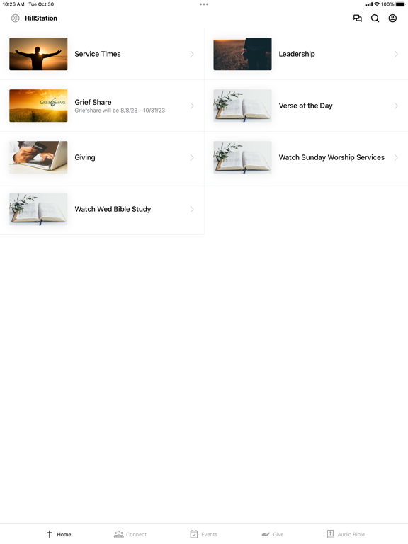 Hill Station Baptist Church iPad  স্ক্রিনশট