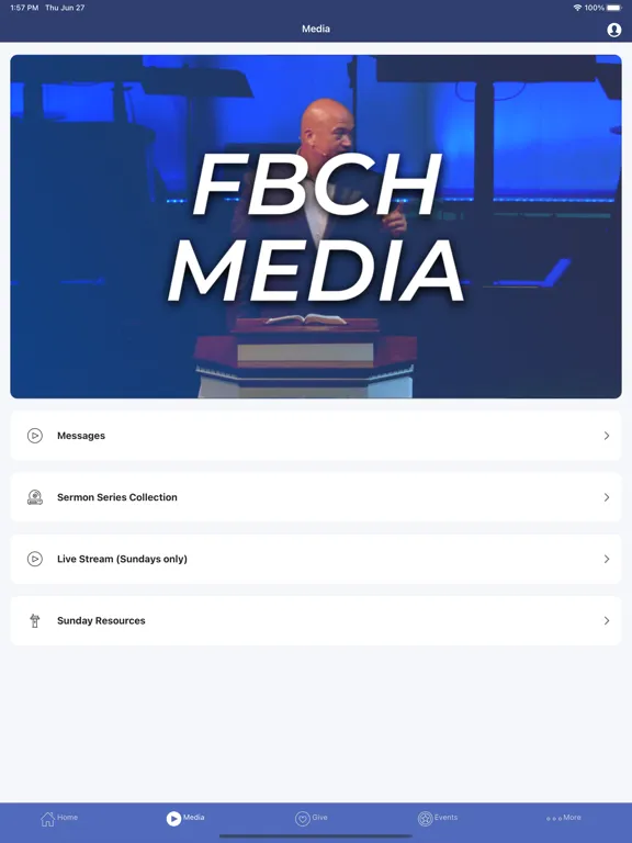 FBC Haughton iPad  スクリーンショット
