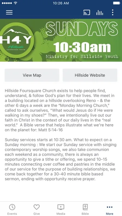 Hillside Church - Reno APP 스크린샷