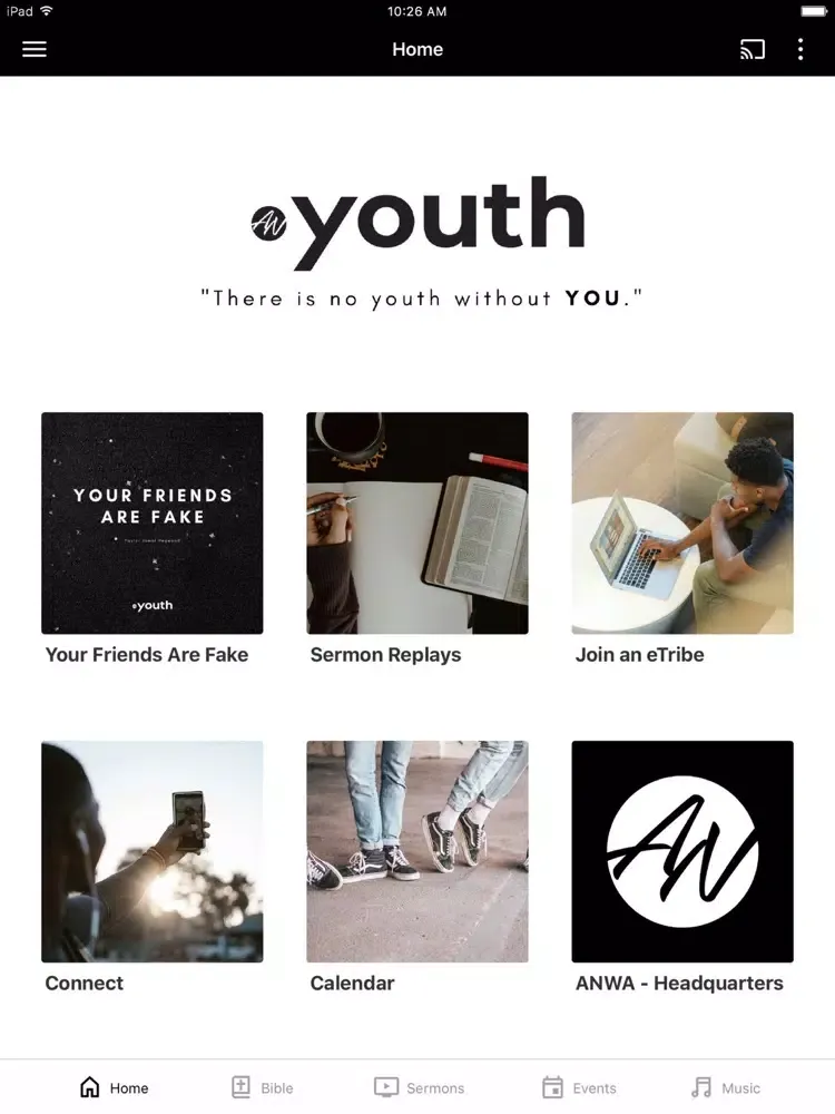 The Youth App iPad  スクリーンショット
