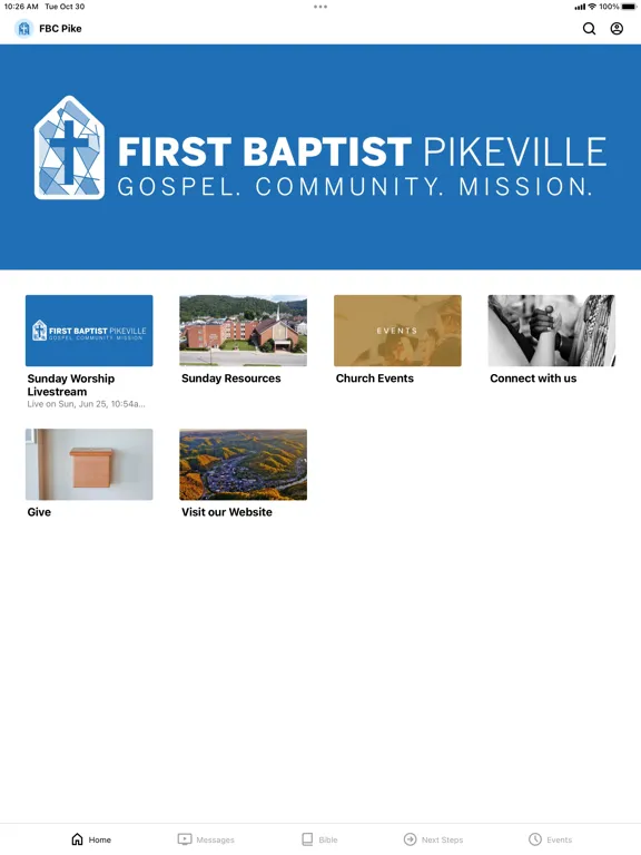 Capturas de pantalla de FBC Pikeville iPad 