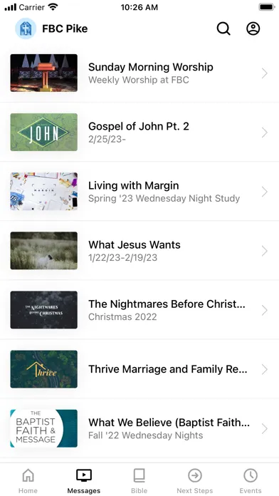 Capturas de pantalla de FBC Pikeville