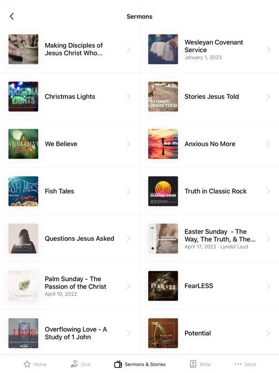 LakeRidge Methodist Church iPad  スクリーンショット