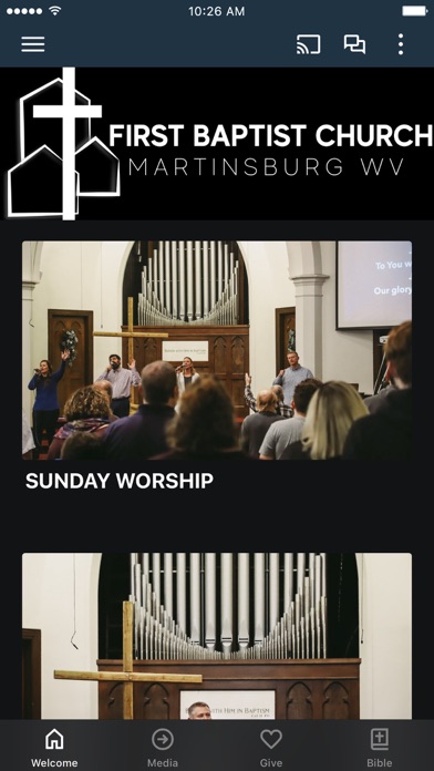 Ảnh chụp màn hình của First Baptist Martinsburg