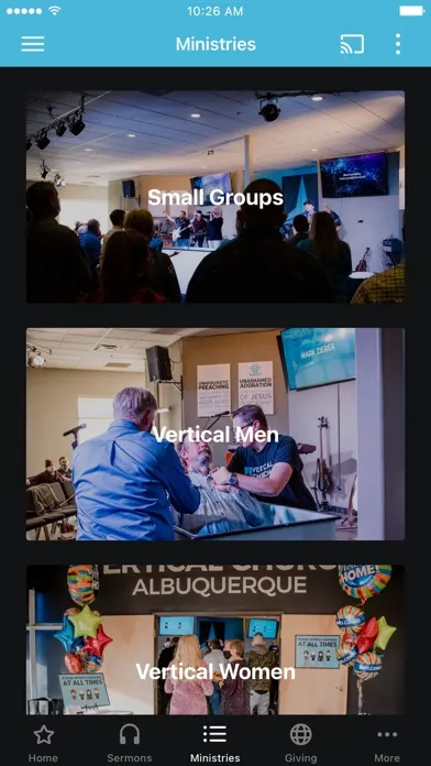 Ảnh chụp màn hình của Vertical Church ABQ