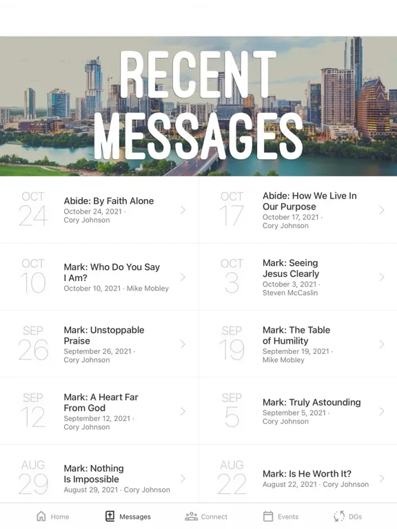 Austin Life Church iPad  스크린샷