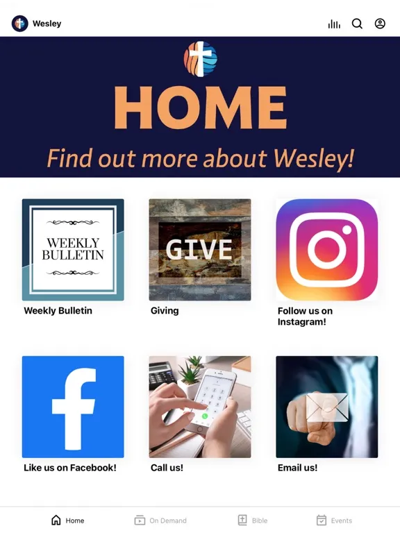 Wesley Memorial UMC iPad  স্ক্রিনশট