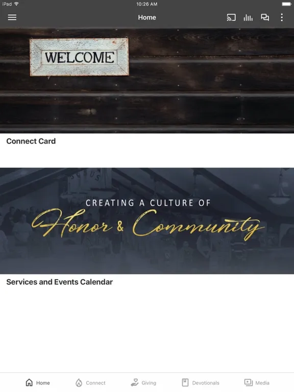 Tangkapan layar Apostolic Faith Downriver iPad 