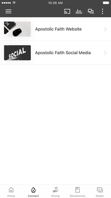 Tangkapan layar Apostolic Faith Downriver