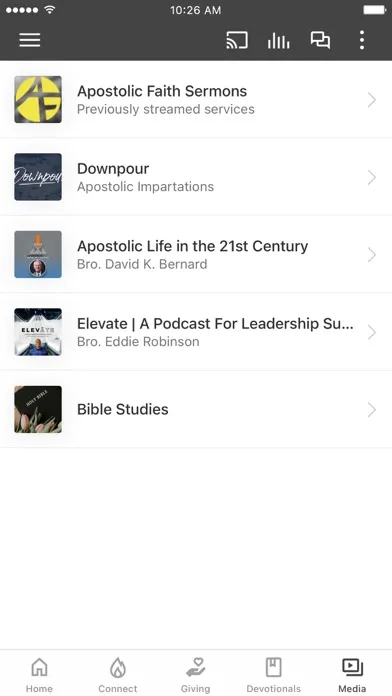 Tangkapan layar Apostolic Faith Downriver