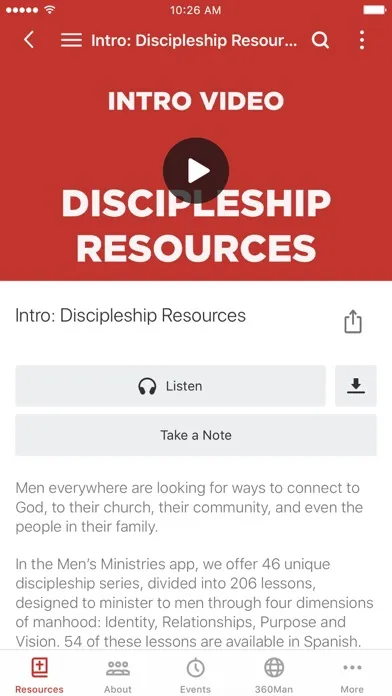 Zrzuty ekranu Mens Ministries