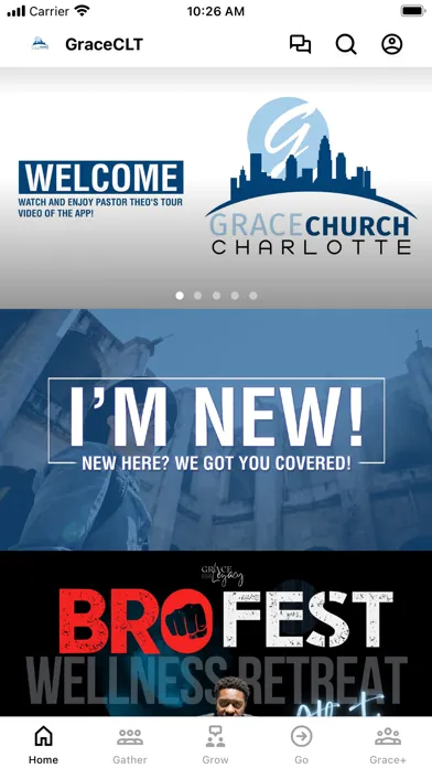 ภาพหน้าจอของ Grace Church CLT 'Life App'