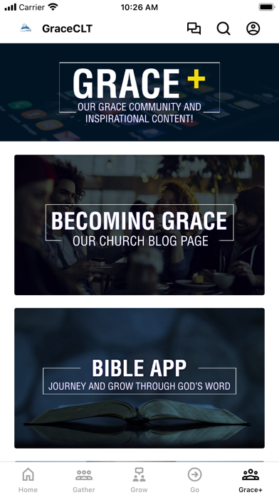 Zrzuty ekranu Grace Church CLT 'Life App'