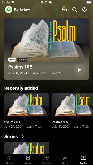 Capturas de pantalla de Parkview church of Christ