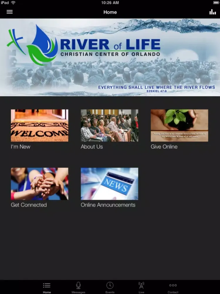 Captures d'écran de River of Life Christian Center iPad 