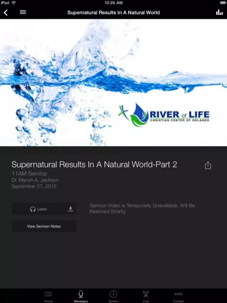 Captures d'écran de River of Life Christian Center iPad 
