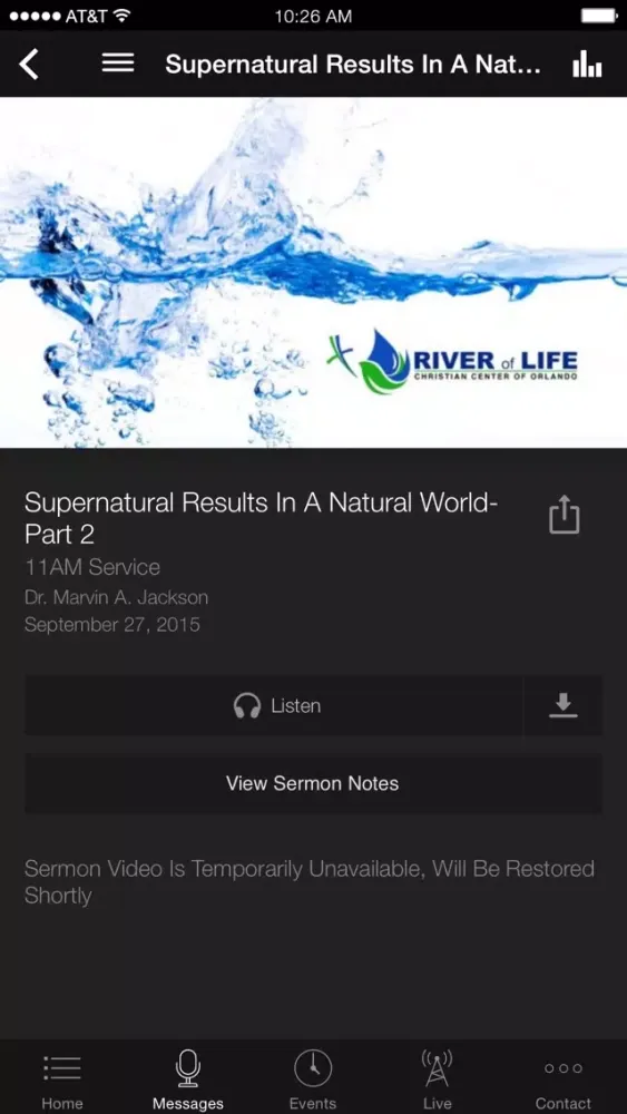 Captures d'écran de River of Life Christian Center