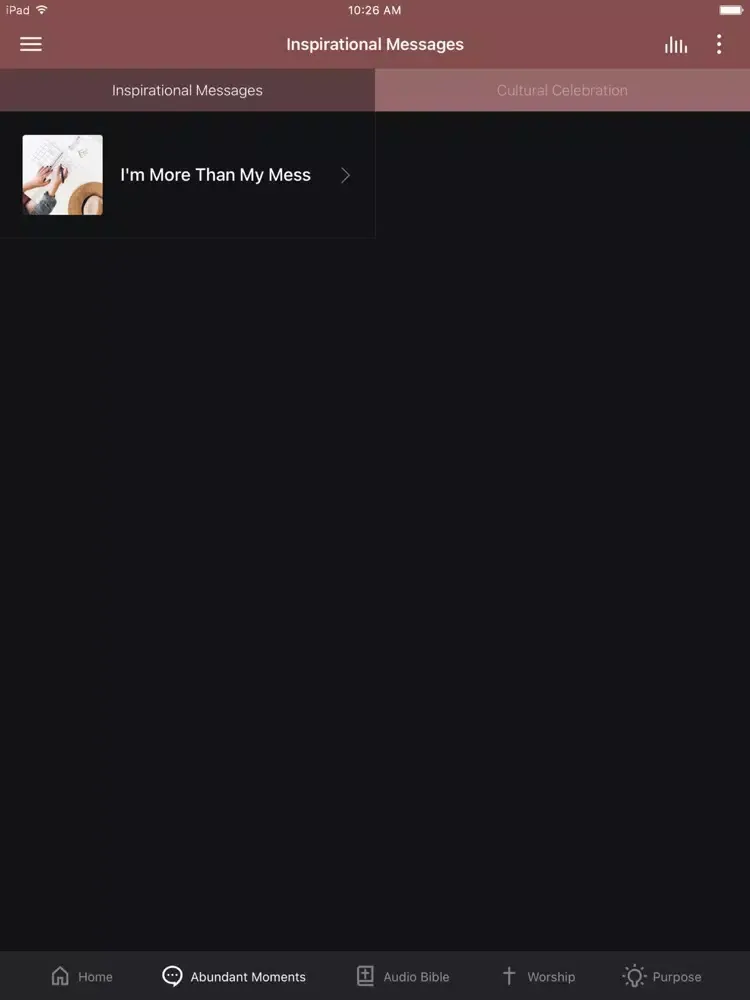 Tangkapan layar Dr. Ron Whitaker Ministries iPad 