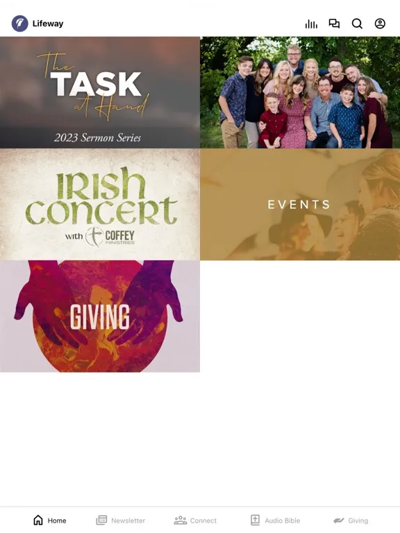 Ảnh chụp màn hình của Lifeway Baptist Church iPad 