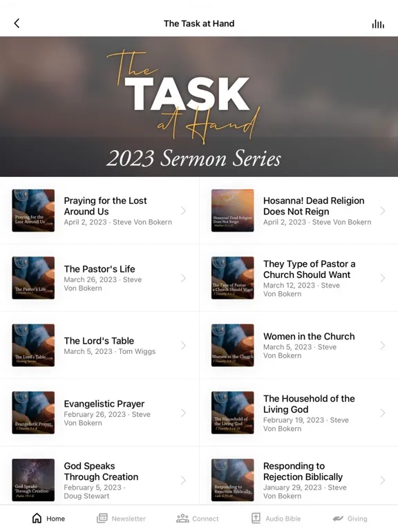 Ảnh chụp màn hình của Lifeway Baptist Church iPad 