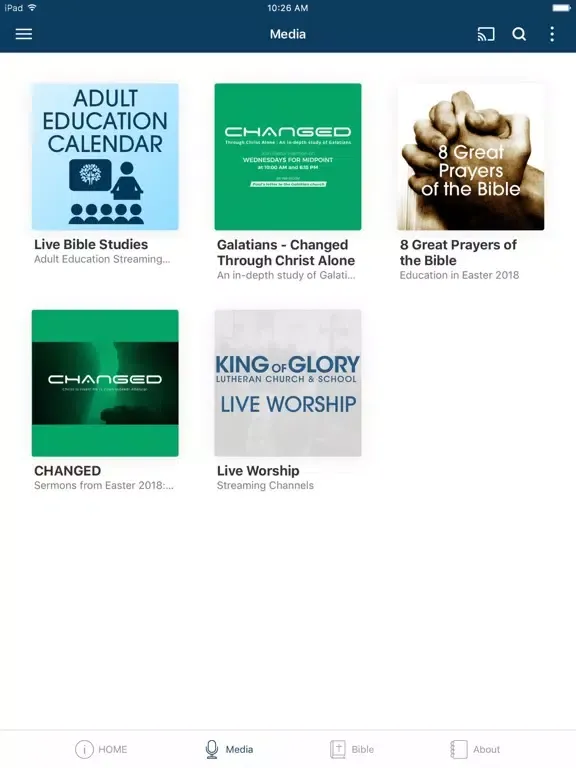 King of Glory Lutheran Church iPad 應用截圖