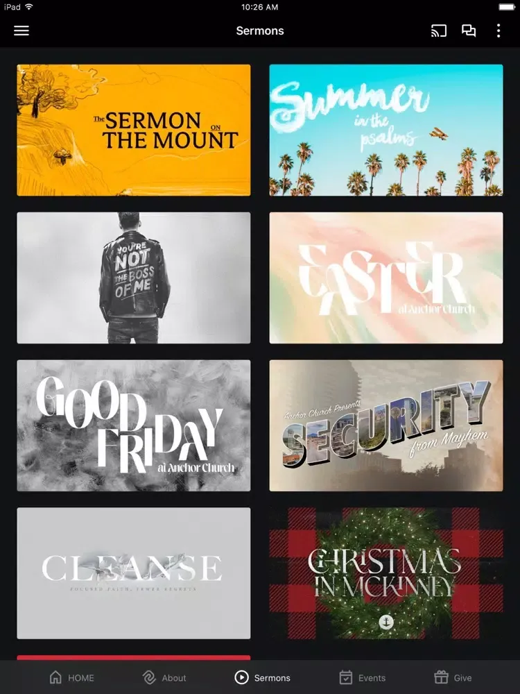 Anchor Church of McKinney iPad  Screenshots