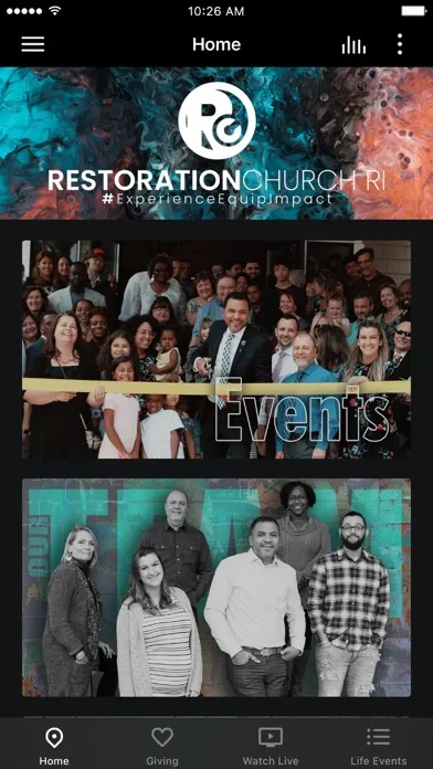 Ảnh chụp màn hình của Restoration Church RI