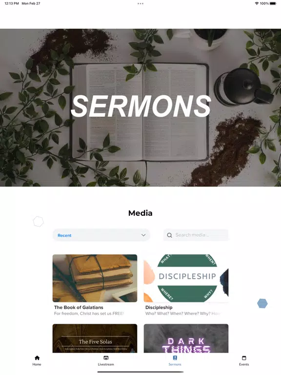 Pillar Church iPad  스크린샷