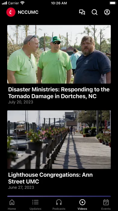 Capturas de pantalla de NC Conference of The UMC