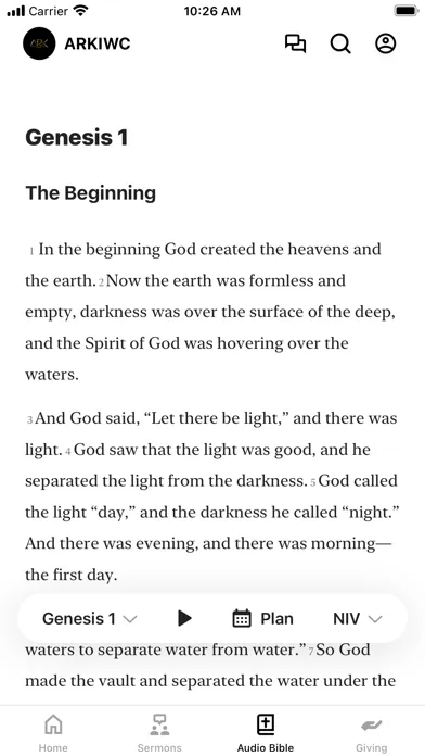 Ảnh chụp màn hình của The Ark International Worship